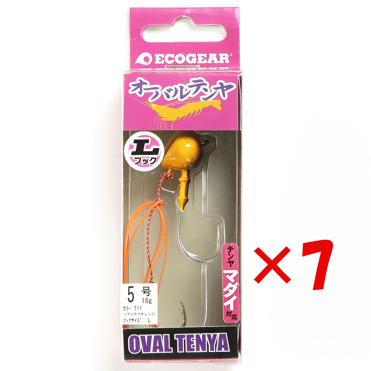【 まとめ買い ×7個書き割り 】 「 エコ歯車 Ecogear オーバルテンヤ L引っ掛かり 5号 T11 」 【 貨物輸送無料 】 【  月間MVP \u0026 月間目覚ましい販売店 ダブル勝ち取る店 】 釣具 つり銭具 つり銭装置