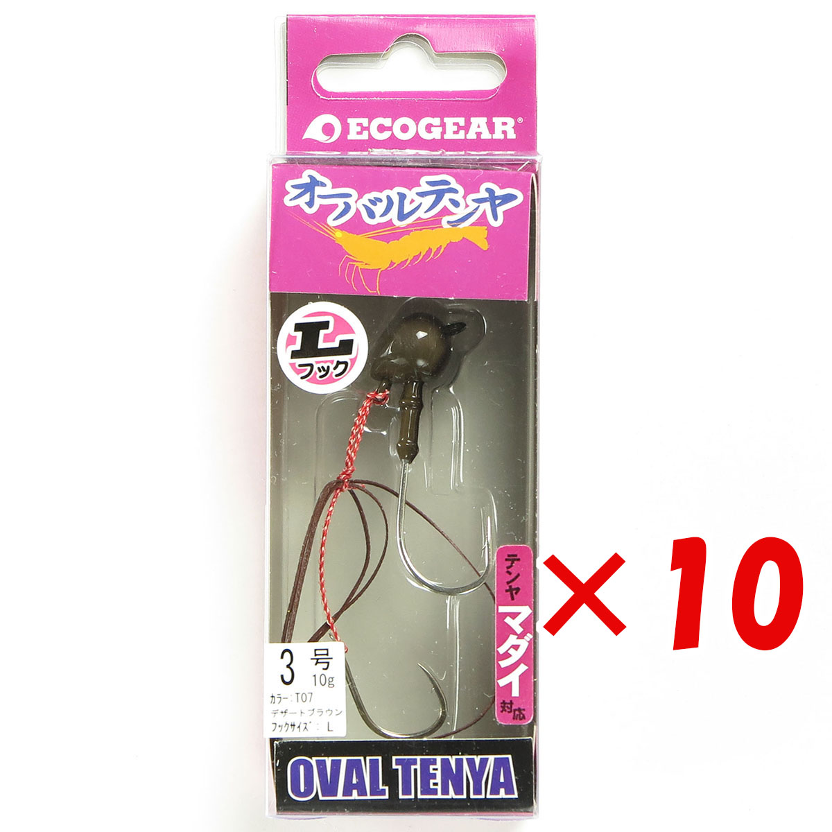 【 まとめ買い ×10個書き割り 】 「 エコ歯車 Ecogear オーバルテンヤ L引っかかり 3号 T07 」 【 貨物輸送無料 】 【  月間MVP \u0026 月間素晴らしい販売店 ダブル勝ちえる店 】 釣具 魚釣り具 魚釣り装置