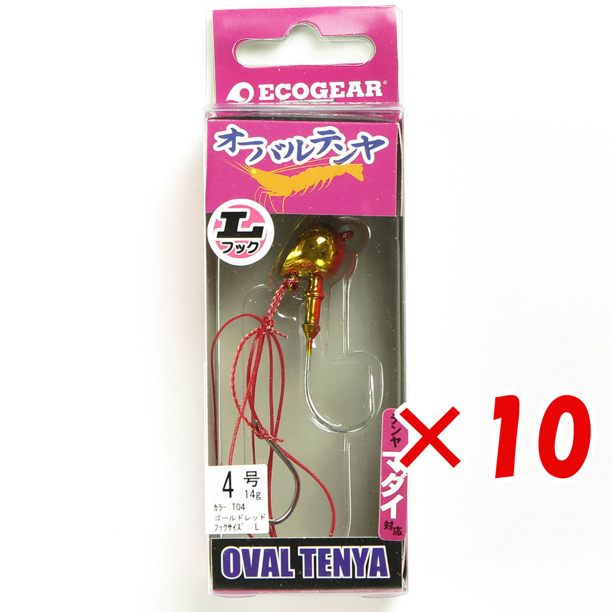 【 まとめ買い ×10個書き割り 】 「 エコ歯車 Ecogear オーバルテンヤ L引っ掛かり 4号 T04 」 【 貨物輸送無料 】 【  月間MVP \u0026 月間目覚ましい販売店 ダブル勝ち取る店 】 釣具 つり銭具 つり銭装置