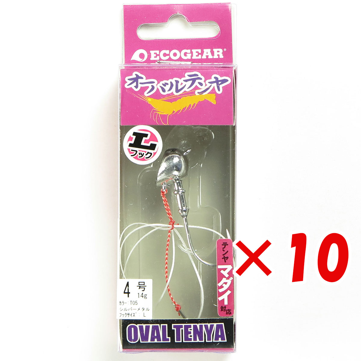 【 まとめ買い ×10個書き割り 】 「 エコ歯車 Ecogear オーバルテンヤ L引っ掛かり 4号 T05 」 【 貨物輸送無料 】 【  月間MVP \u0026 月間目覚ましい販売店 ダブル勝ち取る店 】 釣具 つり銭具 つり銭装置