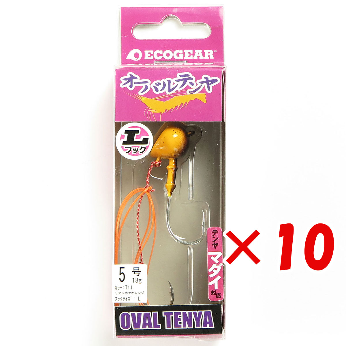 【 まとめ買い ×10個書き割り 】 「 エコ歯車 Ecogear オーバルテンヤ L引っ掛かり 5号 T11 」 【 貨物輸送無料 】 【  月間MVP \u0026 月間目覚ましい販売店 ダブル勝ち取る店 】 釣具 つり銭具 つり銭装置
