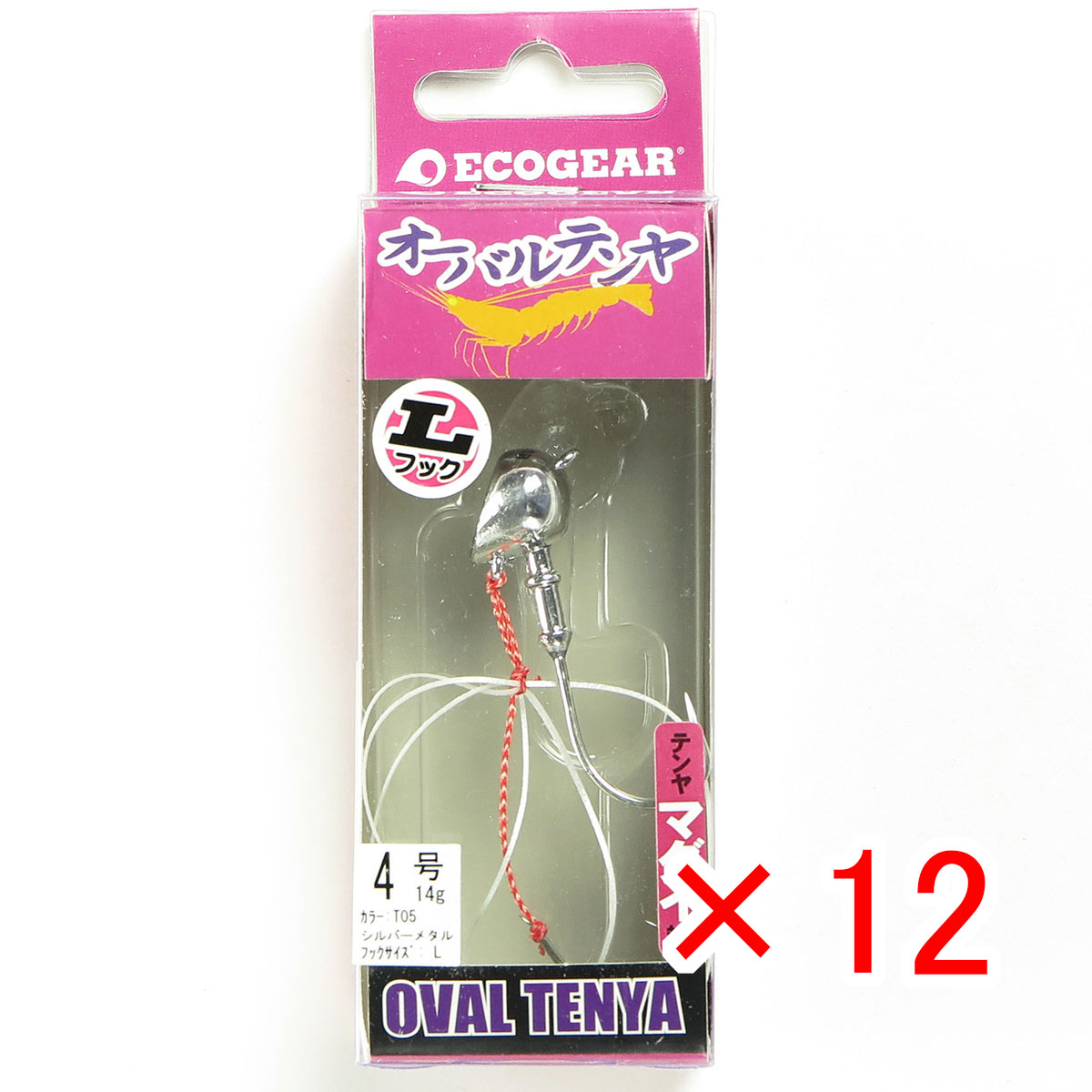 【 まとめ買い ×12個書き割り 】 「 エコ歯車 Ecogear オーバルテンヤ L引っ掛かり 4号 T05 」 【 貨物輸送無料 】 【  月間MVP \u0026 月間目覚ましい販売店 ダブル勝ち取る店 】 釣具 つり銭具 つり銭装置