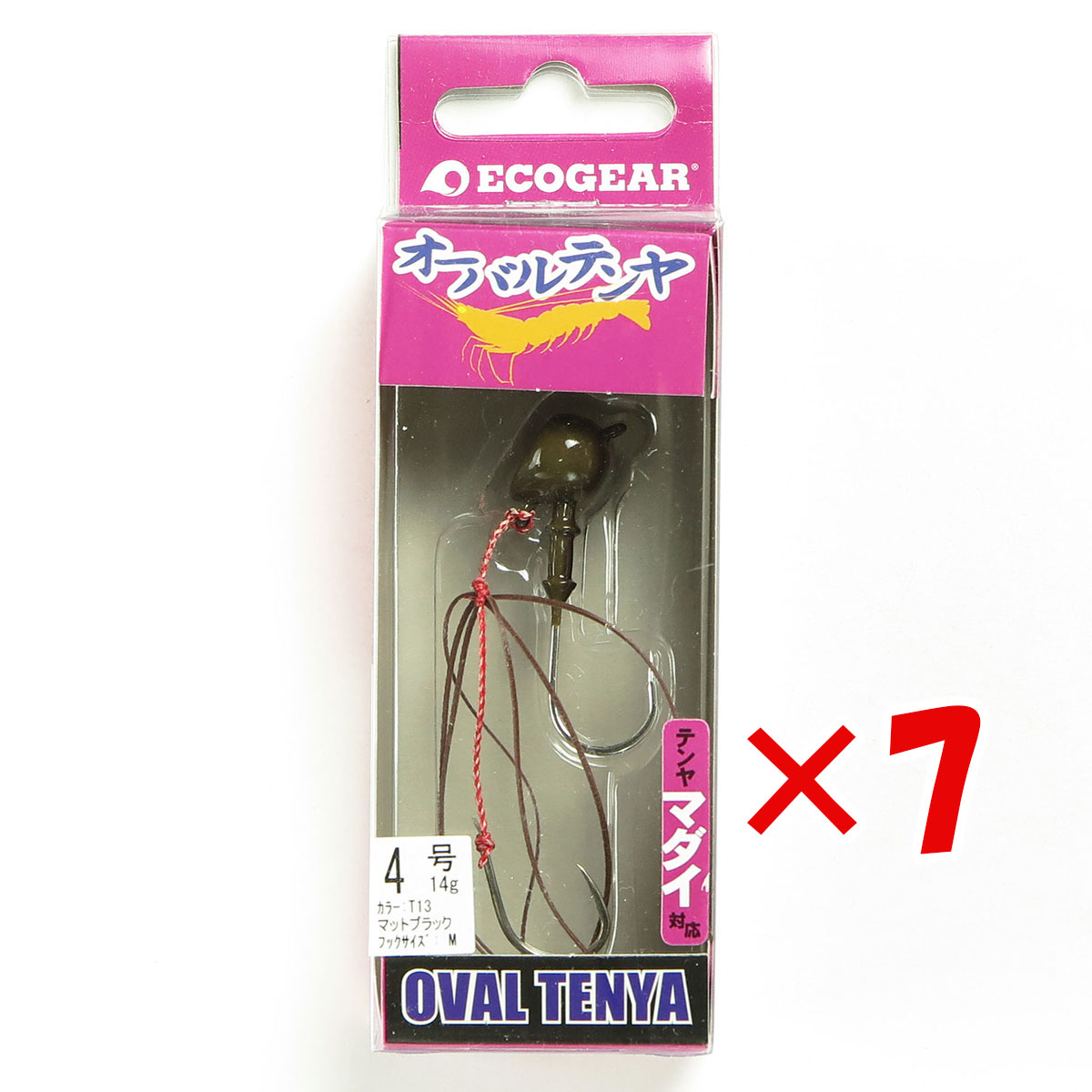 【 まとめ買い ×7個書き割り 】 「 エコ歯車 Ecogear テンヤ オーバルテンヤ 4号 T13 引っ敷き黒いこと 」 【 貨物輸送無料 】 【  月間MVP \u0026 月間目覚ましい販売店 ダブル勝ち取る店 】 釣具 つり銭具 つり銭装置