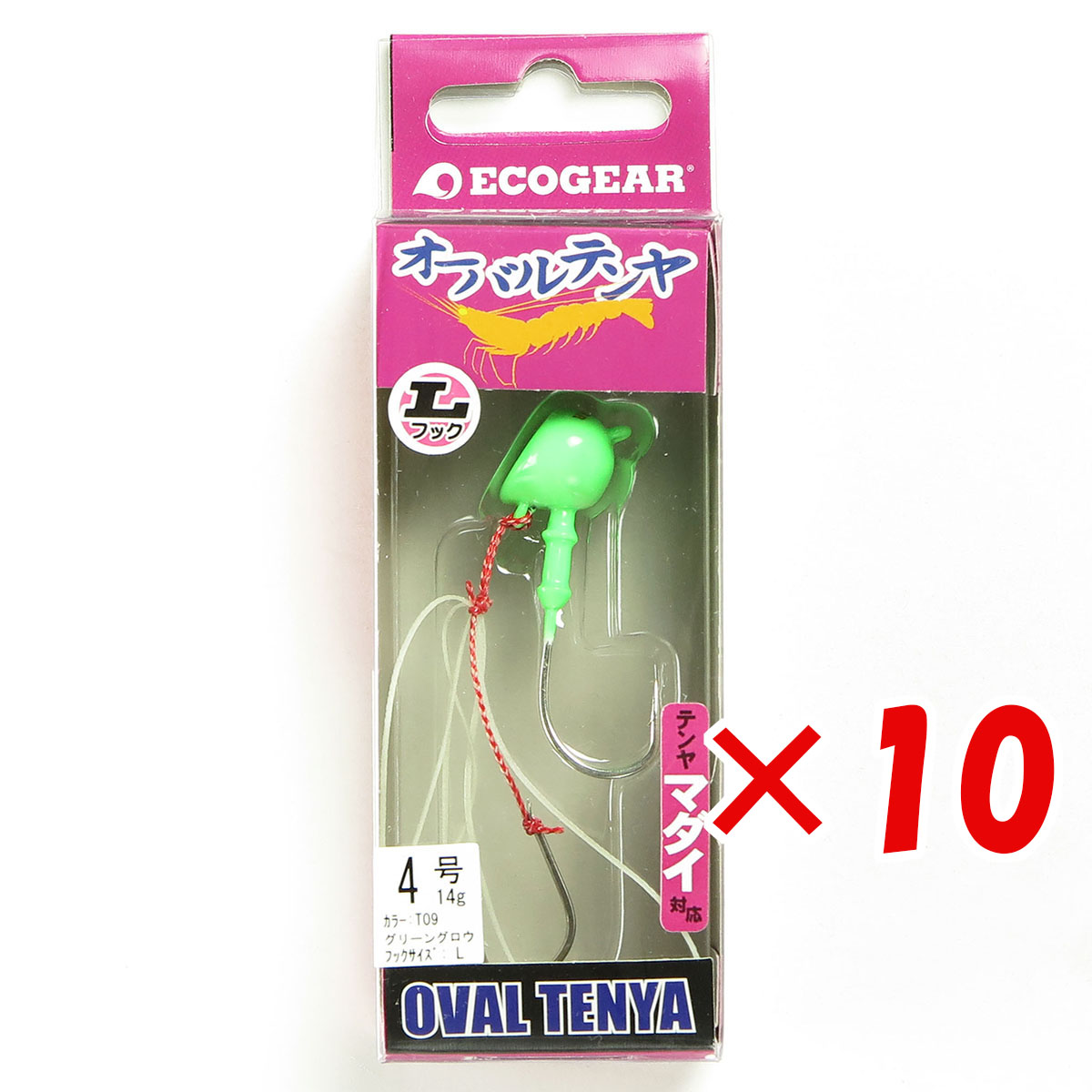 【 まとめ買い ×10個書き割り 】 「 エコ歯車 Ecogear オーバルテンヤ L引っ掛かり 4号 T09 」 【 貨物輸送無料 】 【  月間MVP \u0026 月間目覚ましい販売店 ダブル勝ち取る店 】 釣具 つり銭具 つり銭装置
