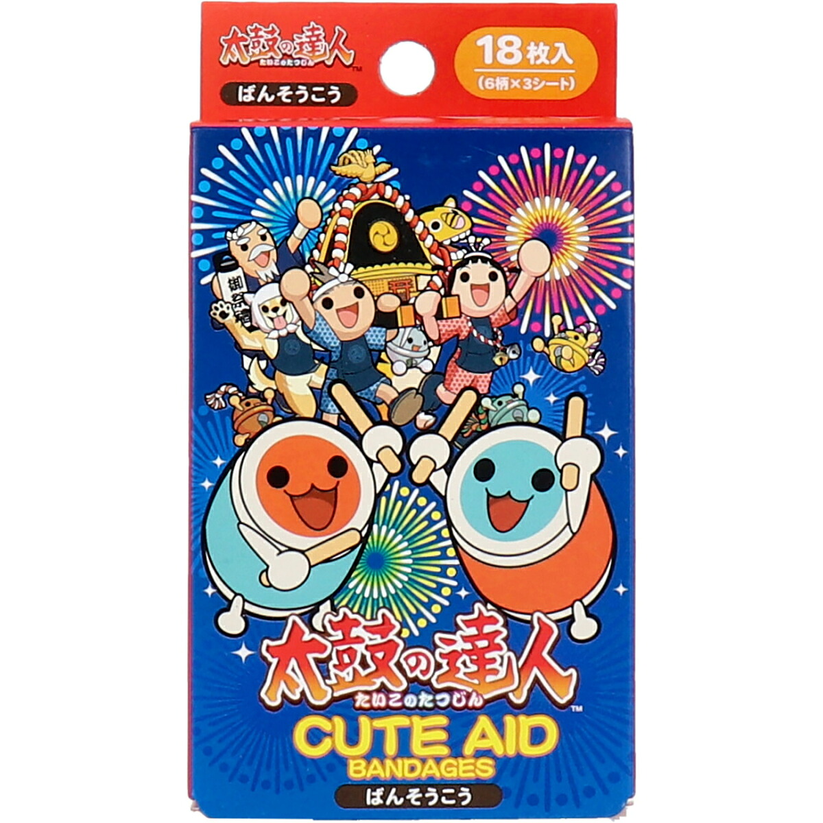 【 まとめ買い20個書き割り 】 膜鳴楽器のはやりっ児 CUTE AID ばんそうこう 18枚入 【 貨物輸送無料 】