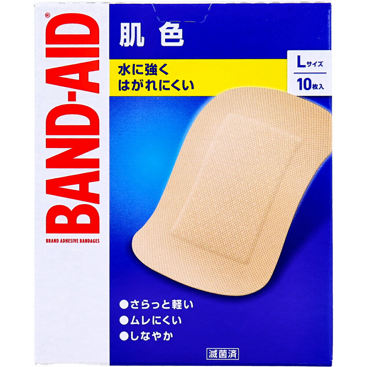 【 まとめ買い17個仕掛ける 】 バンドエイド 色つや L大きさ 10枚入 【 貨物輸送無料 】