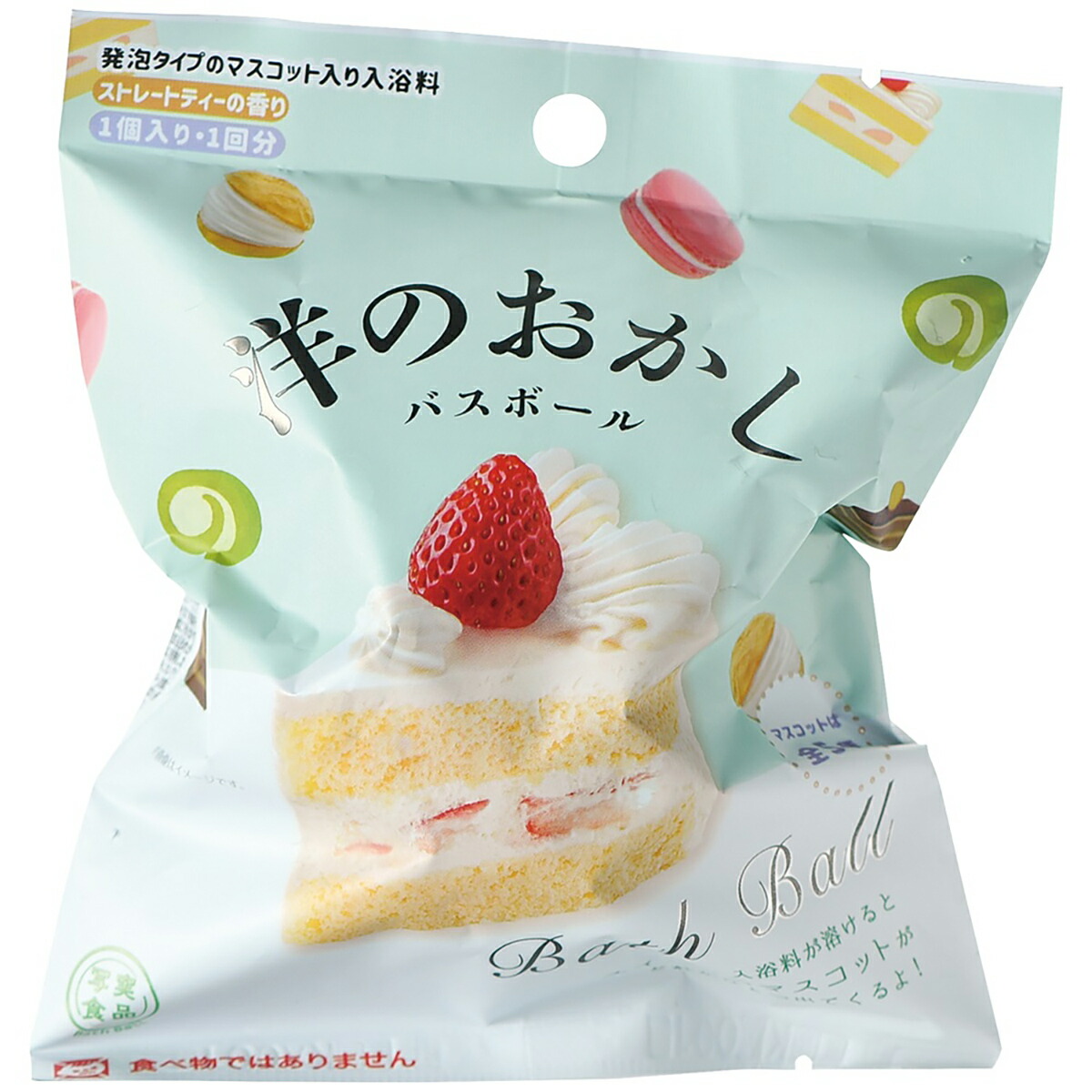 【 まとめ買い12個セット 】 写実食品 洋のおかしバスボール ストレートティーの香り 60g 1回分 【 送料無料 】