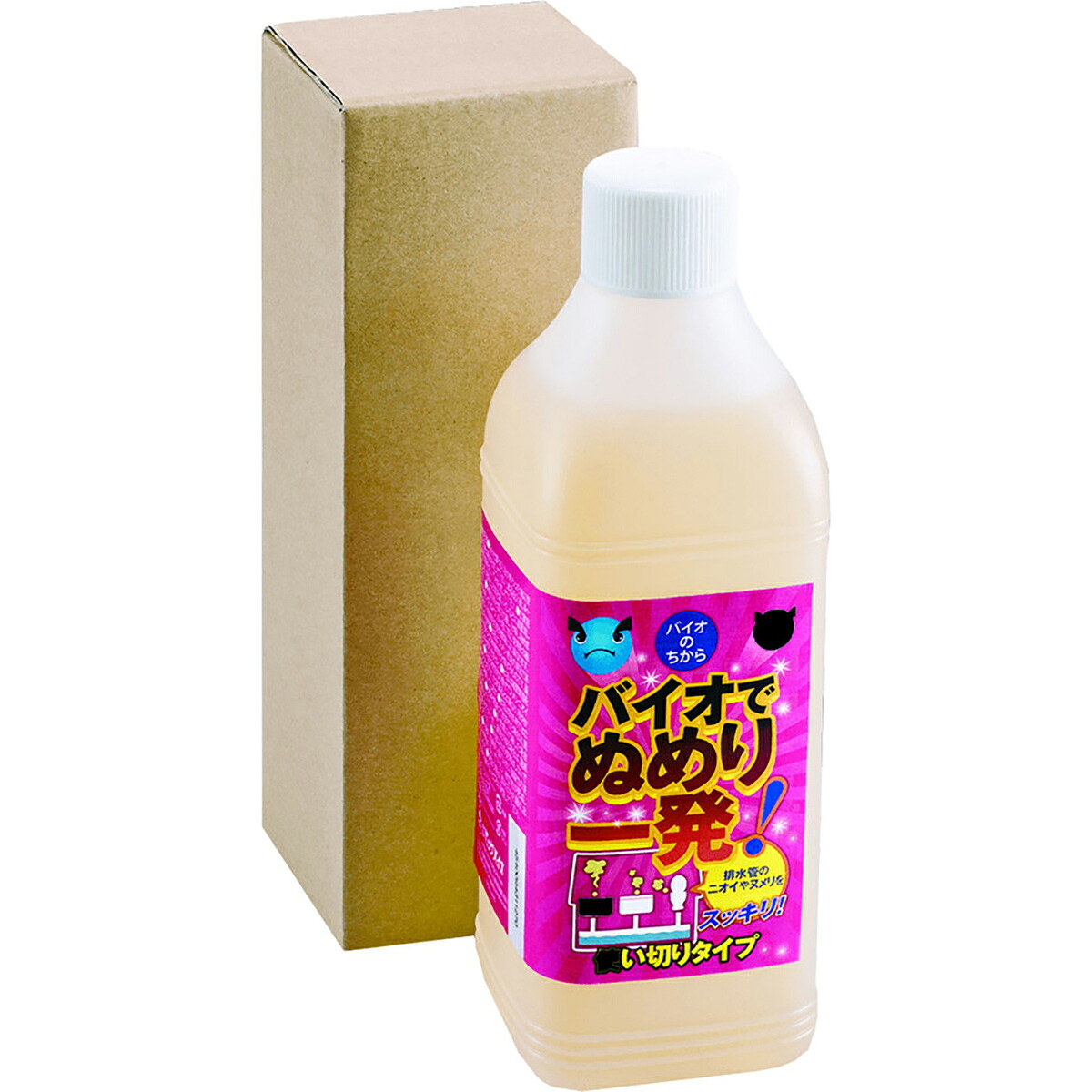 【 まとめ買い17個書き割り 】 バイオのちから バイオでぬめり一発！ 水抜き管用 使い切り手合い 1L 【 貨物輸送無料 】