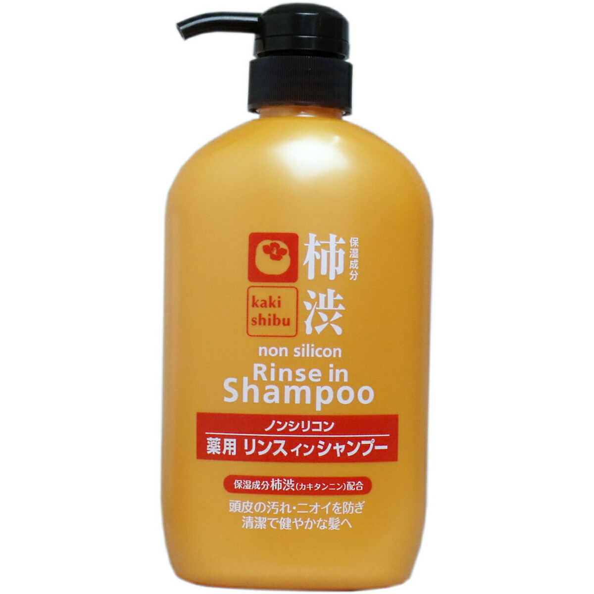 【 まとめ買い10個仕掛ける 】 柿渋 ノンケイ素樹脂 薬用リンスインシャンプー 600mL 【 貨物輸送無料 】