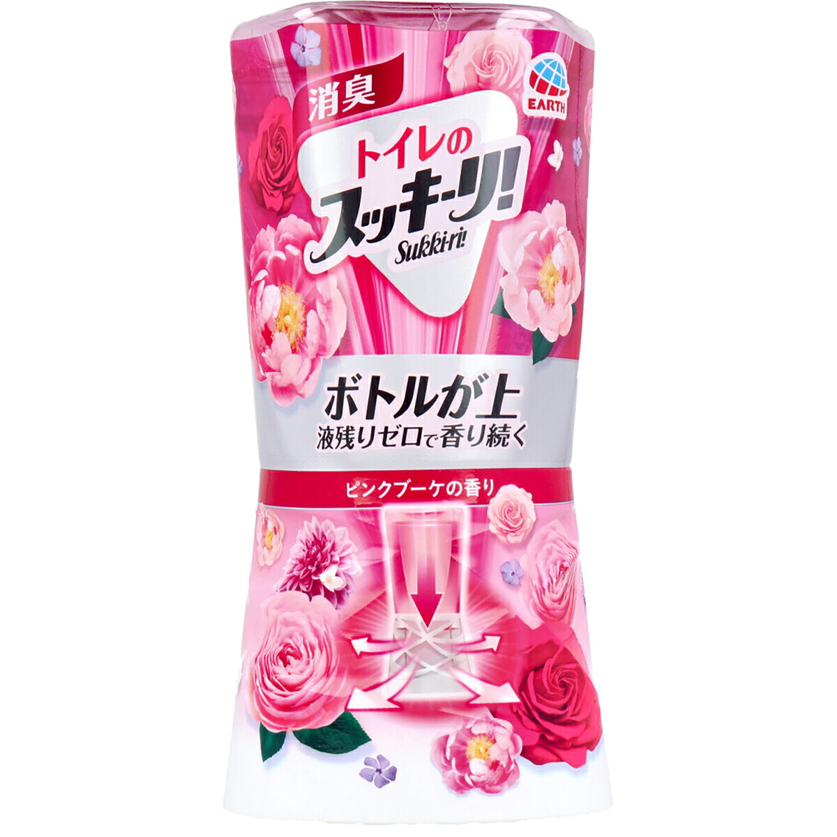 【 まとめ買い10個セット 】 トイレのスッキーリ！ Sukki-ri！ ピンクブーケの香り 400mL 【 送料無料 】