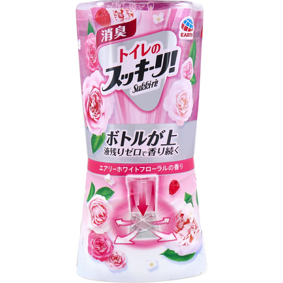 【 まとめ買い10個セット 】 トイレのスッキーリ！ エアリーホワイトフローラルの香り 400mL 【 送料無料 】