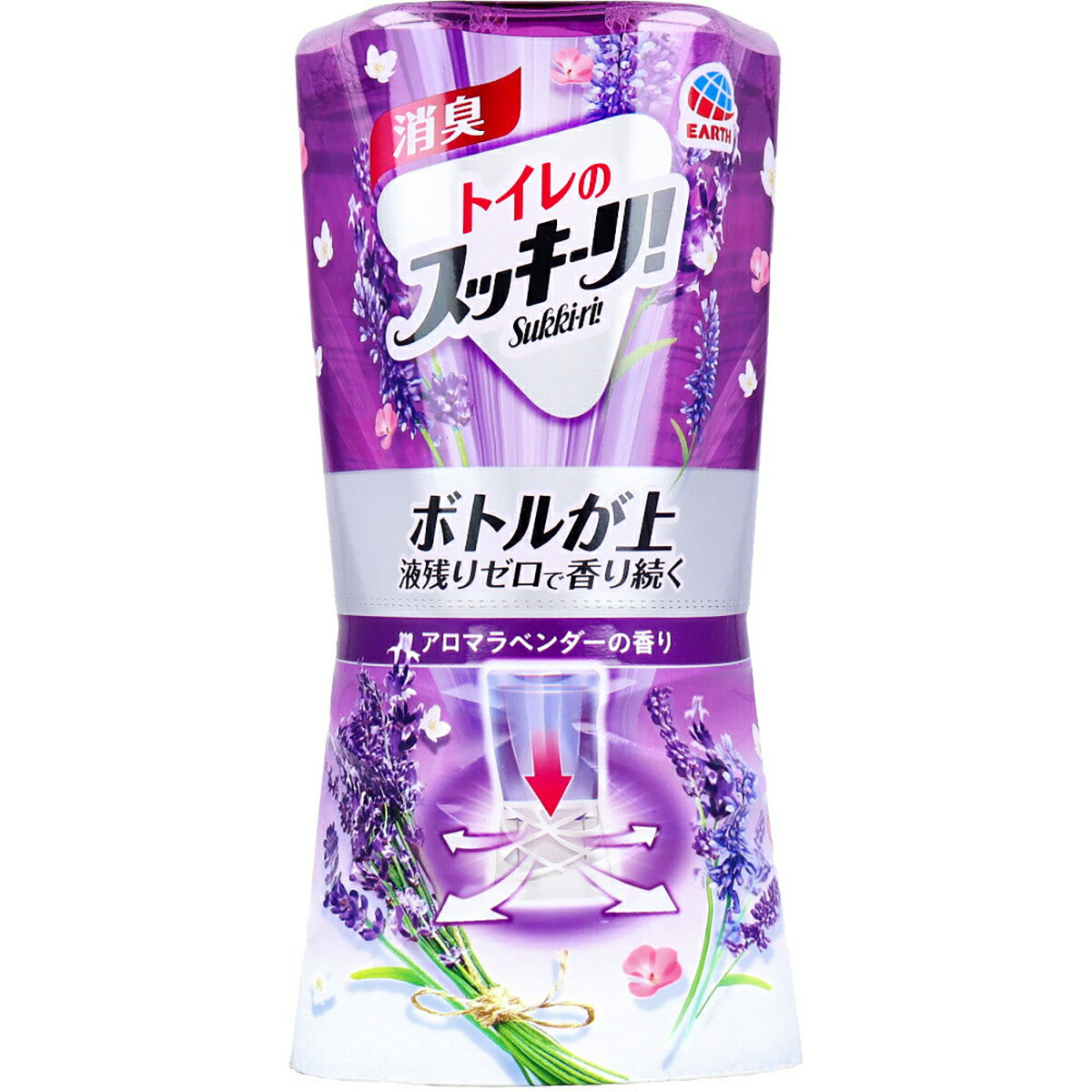 【 まとめ買い10個セット 】 トイレのスッキーリ！ アロマラベンダーの香り 400mL 【 送料無料 】
