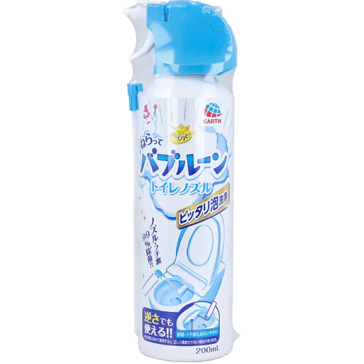 【 まとめ買い15個仕掛ける 】 らくハピ ねらってバブルーン 室内用便器ノズル 泡洗い濯ぎ吹きつける 200mL 【 貨物輸送無料 】 除菌剤-日用消耗品-洗剤・柔軟剤・クリーナー