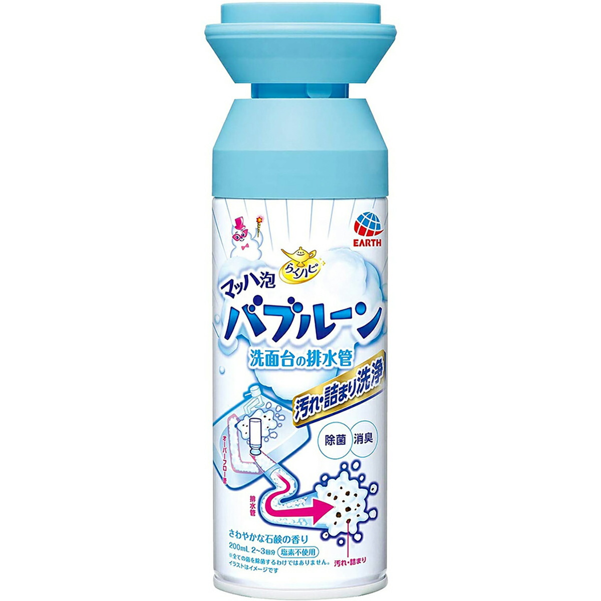 【 まとめ買い17個仕掛ける 】 らくハピ マッハ泡バブルーン 洗面台の水抜き管 口さかしいな石ケンの芳ばしさ 200mL 【 貨物輸送無料 】 除菌剤-日用品雑貨・文房具・手芸