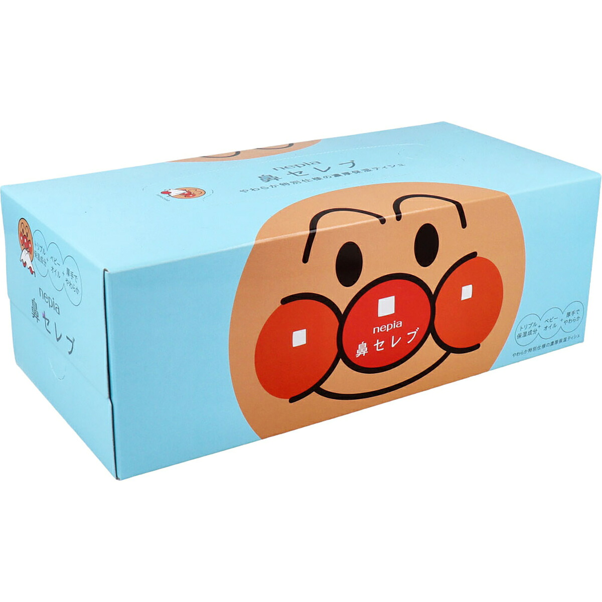 【 まとめ買い12個セット 】 ネピア アンパンマン鼻セレブティシュ 360枚(180組) 1個 【 送料無料 】｜日用品・釣具・文具のすぐる屋本舗