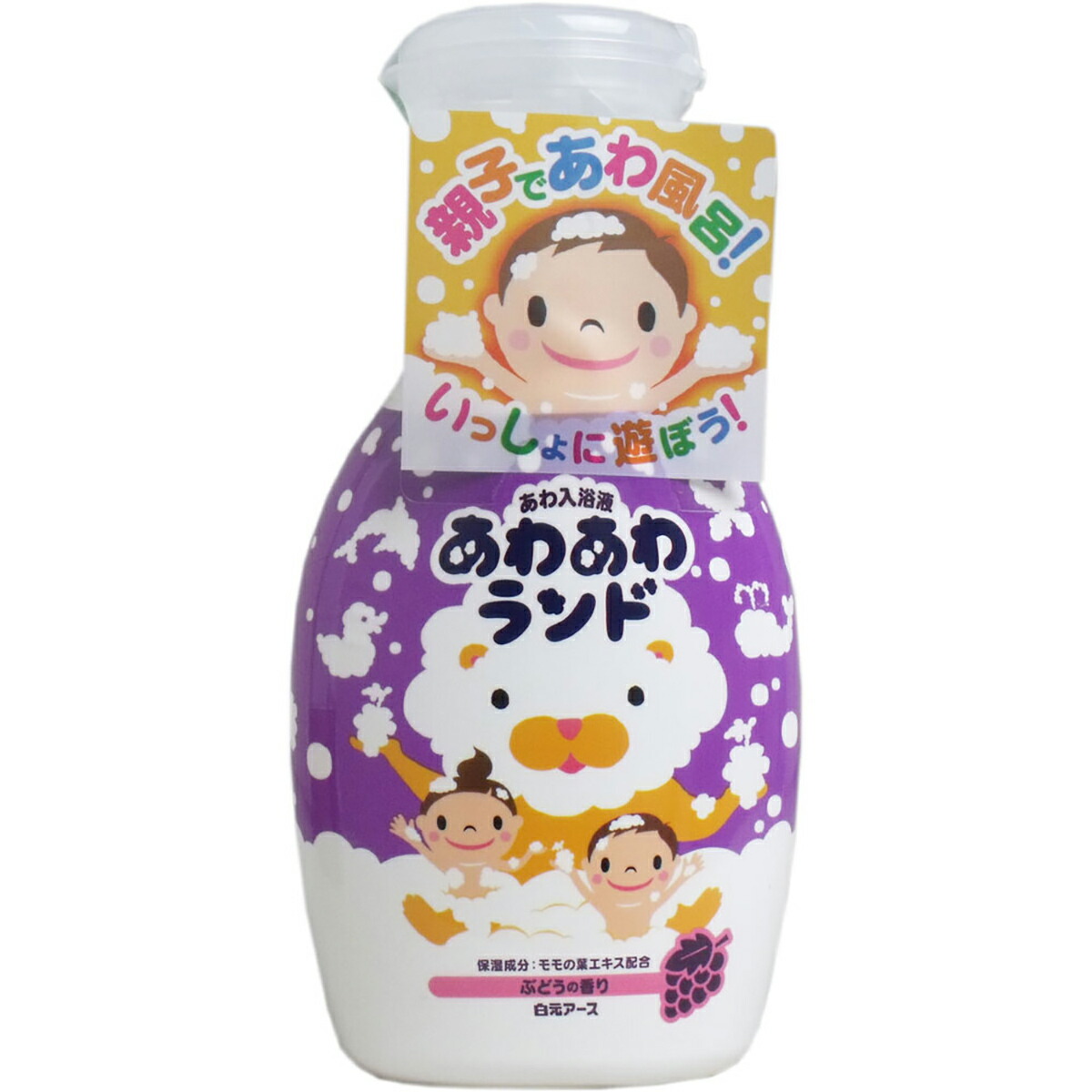 【 まとめ買い12個セット 】 あわあわランド あわ入浴液 ぶどうの香り 300mL 【 送料無料 】