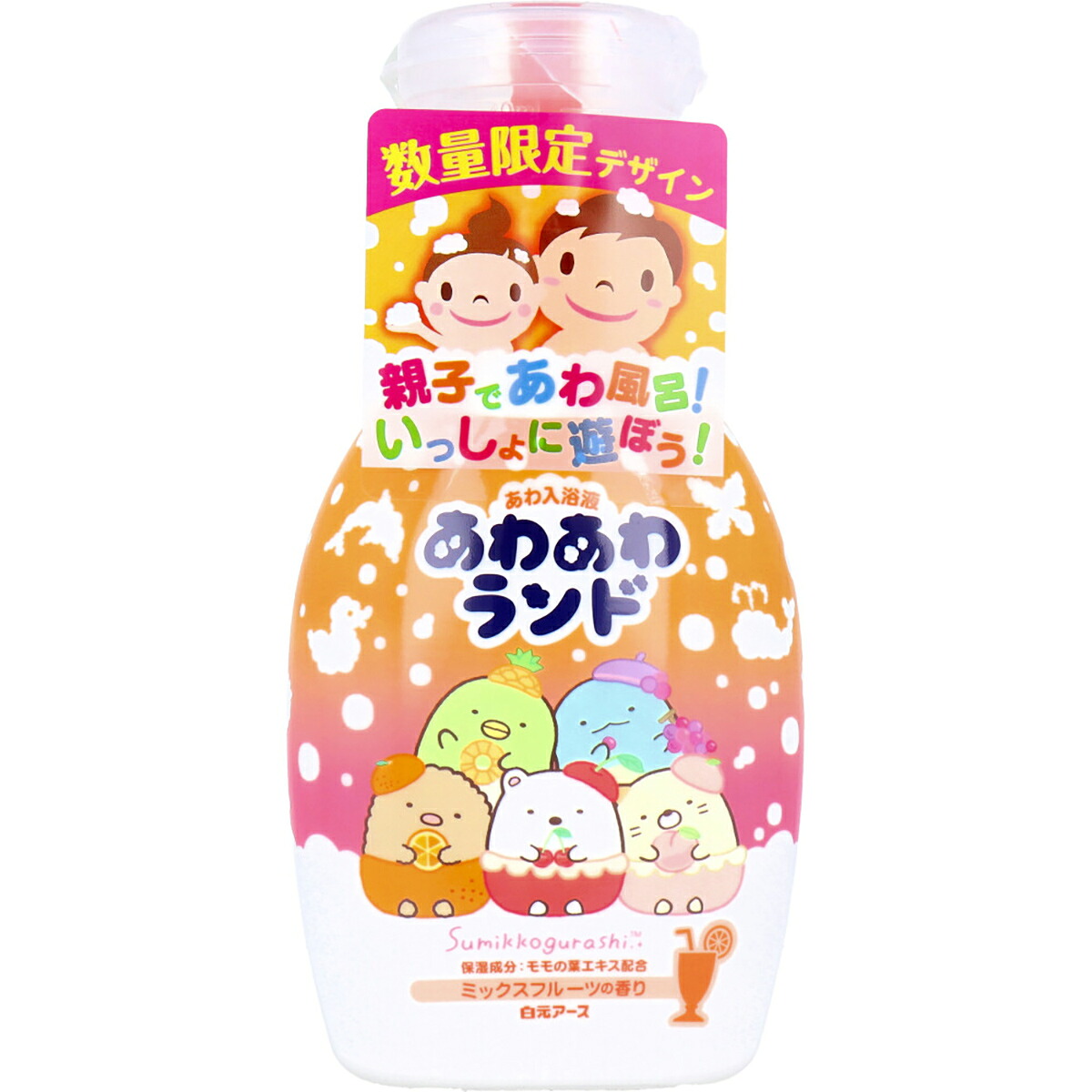 【 まとめ買い12個セット 】 あわあわランド あわ入浴液 すみっコぐらし ミックスフルーツの香り 300mL 【 送料無料 】