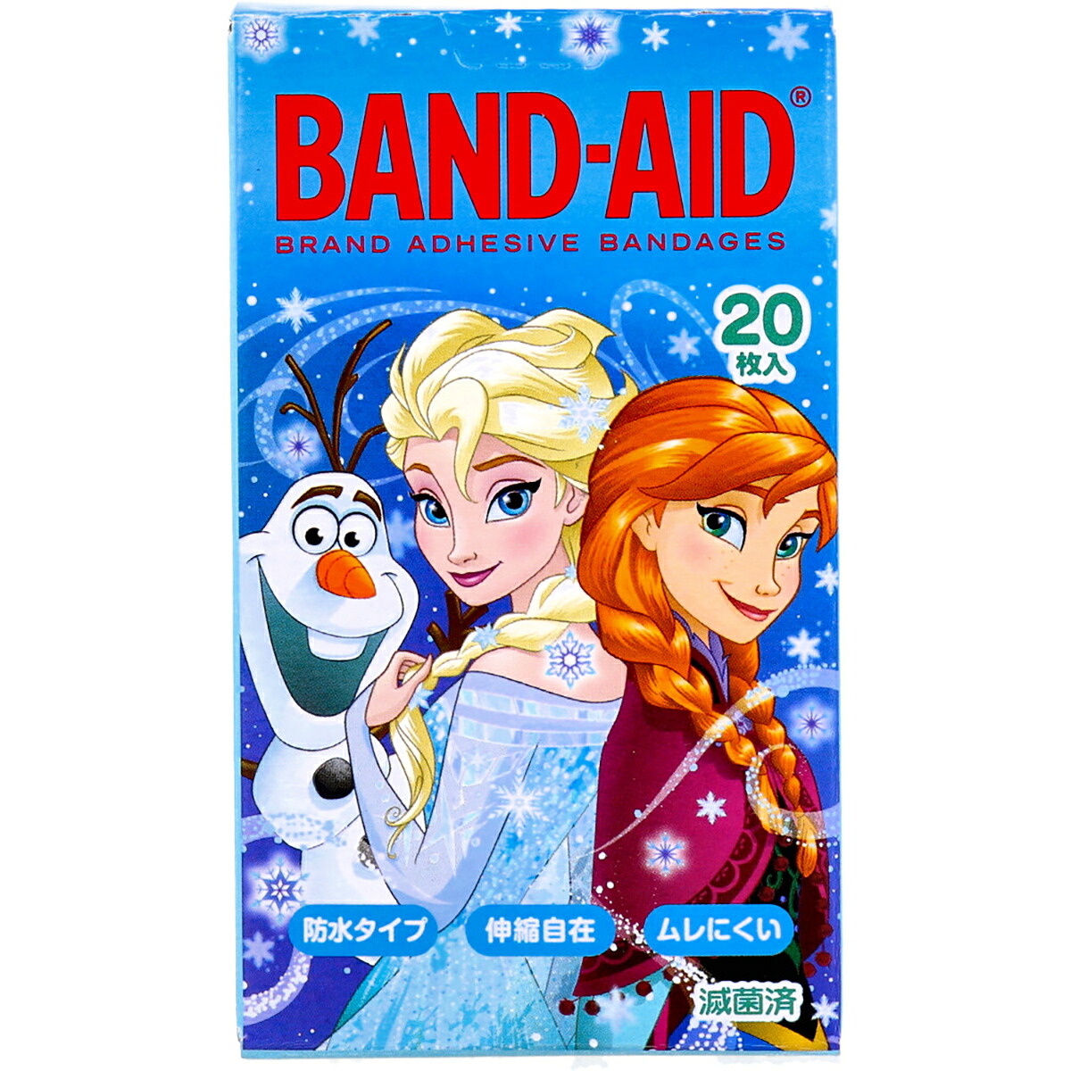 【 まとめ買い12個仕掛ける 】 バンドエイド アナと雪の統治女王 20枚 【 貨物輸送無料 】