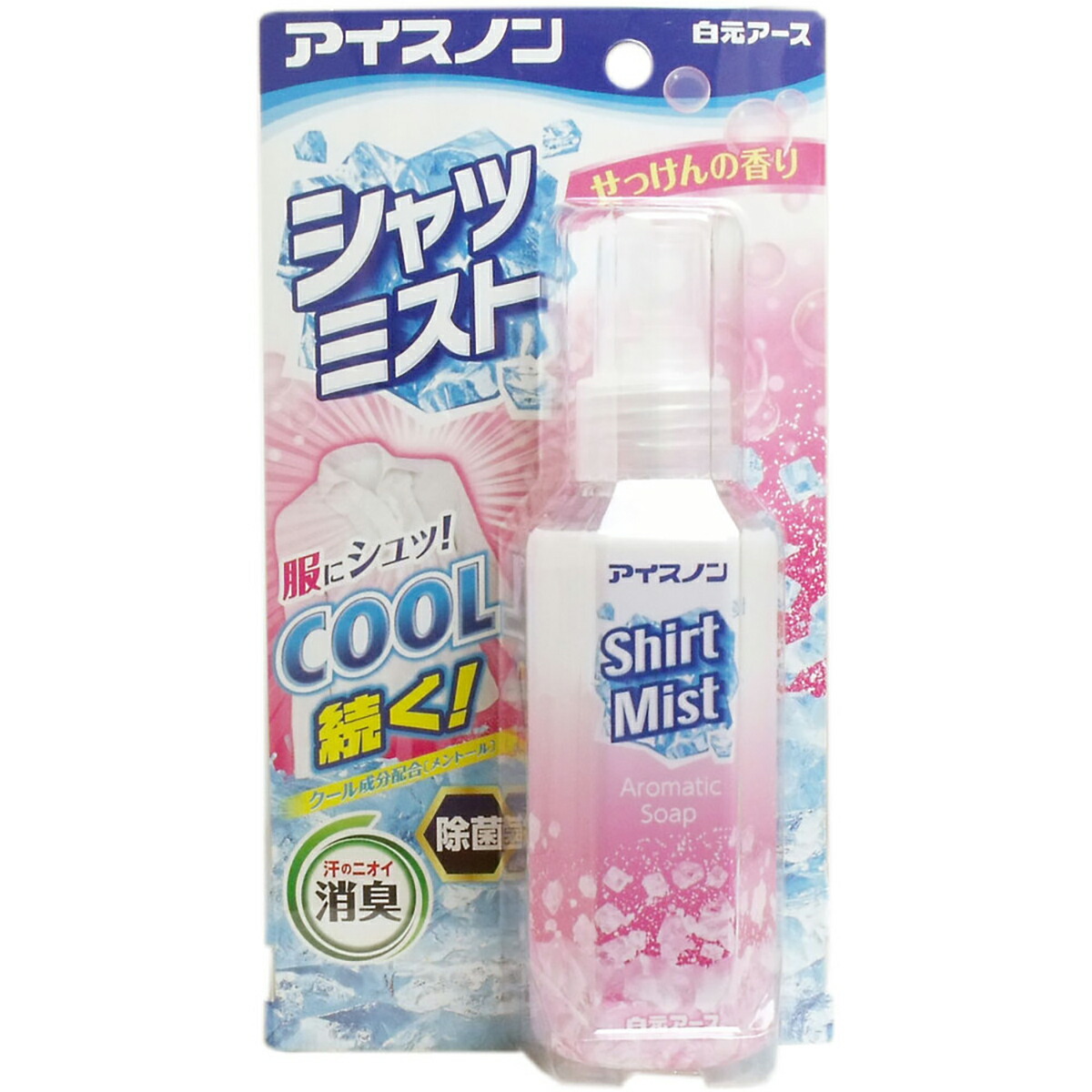 【 まとめ買い17個セット 】 アイスノン シャツミスト せっけんの香り 100mL 【 送料無料 】