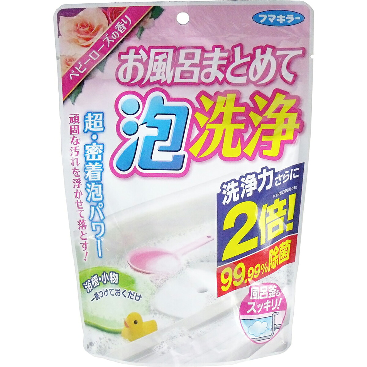 【 まとめ買い10個セット 】 フマキラー お風呂まとめて泡洗浄 ベビーローズの香り 230g 【 送料無料 】