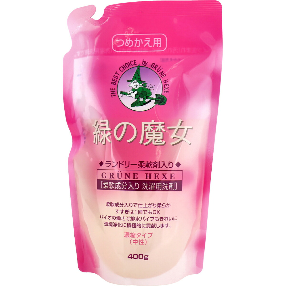 【 まとめ買い15個仕掛ける 】 緑の魔法つかい ランドリー 延性のある剤入 詰替用 400g 【 貨物輸送無料 】 除菌剤-日用消耗品-洗剤・柔軟剤・クリーナー