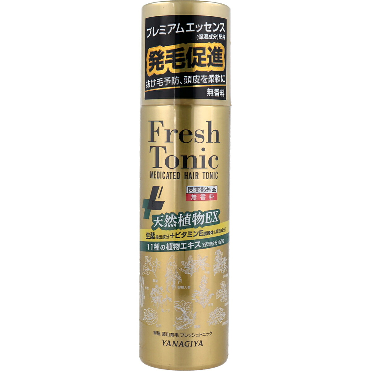 【 まとめ買い10個セット 】 柳屋 薬用育毛 フレッシュトニック プレミアムエッセンス 無香料 190g 【 送料無料 】