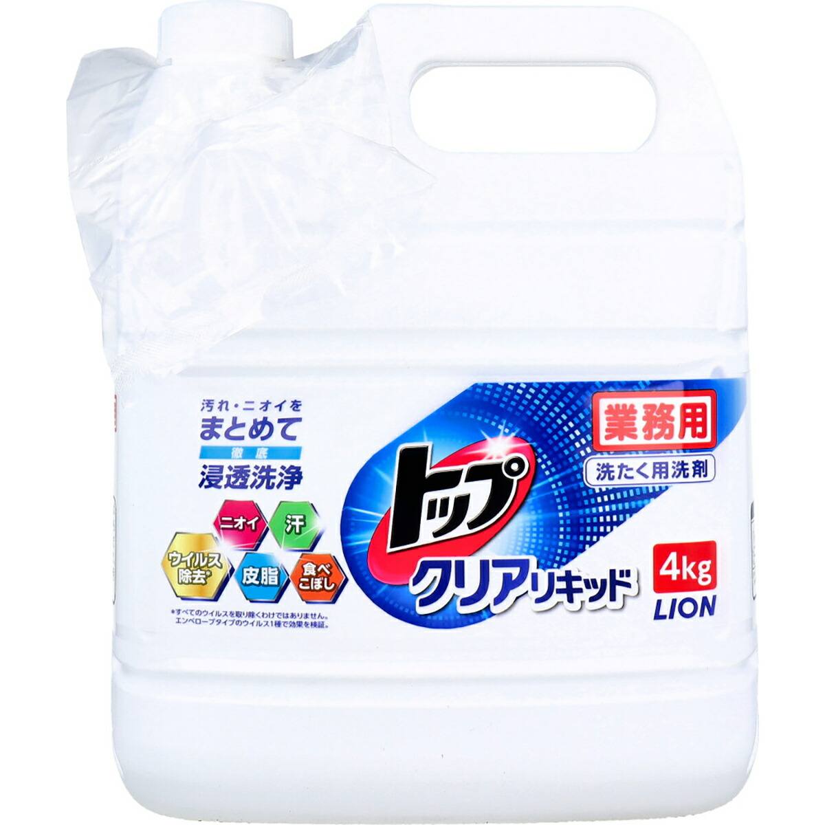 【 まとめ買い15個書き割り 】 御勤め用 とっ始め クリアリキッド 4kg 【 貨物輸送無料 】