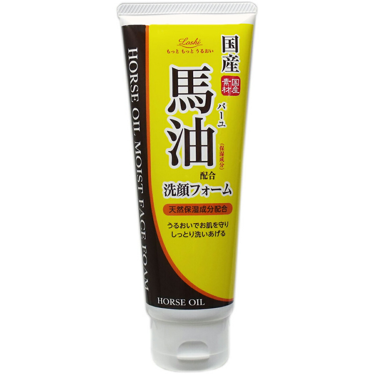【 まとめ買い12個仕掛ける 】 ロッシ モイストエイド 馬油練りあわせる むち打ち洗顔質問用紙 130g 【 貨物輸送無料 】
