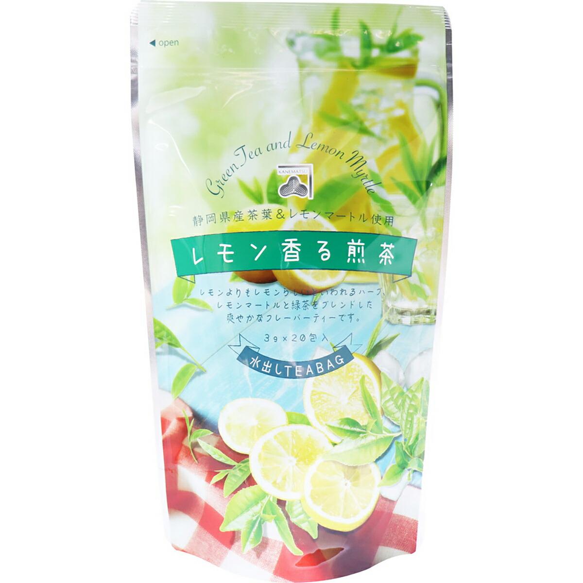 【 まとめ買い12個セット 】 レモン香る煎茶 水出しティーバッグ 3g×20包入 【 送料無料 】|日用品・釣具・文具のすぐる屋本舗