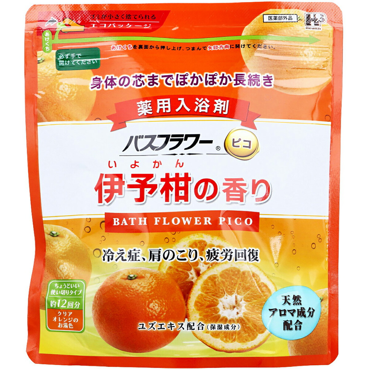 【 まとめ買い10個仕掛ける 】 2階建てバス御花 ピコ 薬用一風呂剤 伊予柑の芳ばしさ 御匙付 240g 【 貨物輸送無料 】