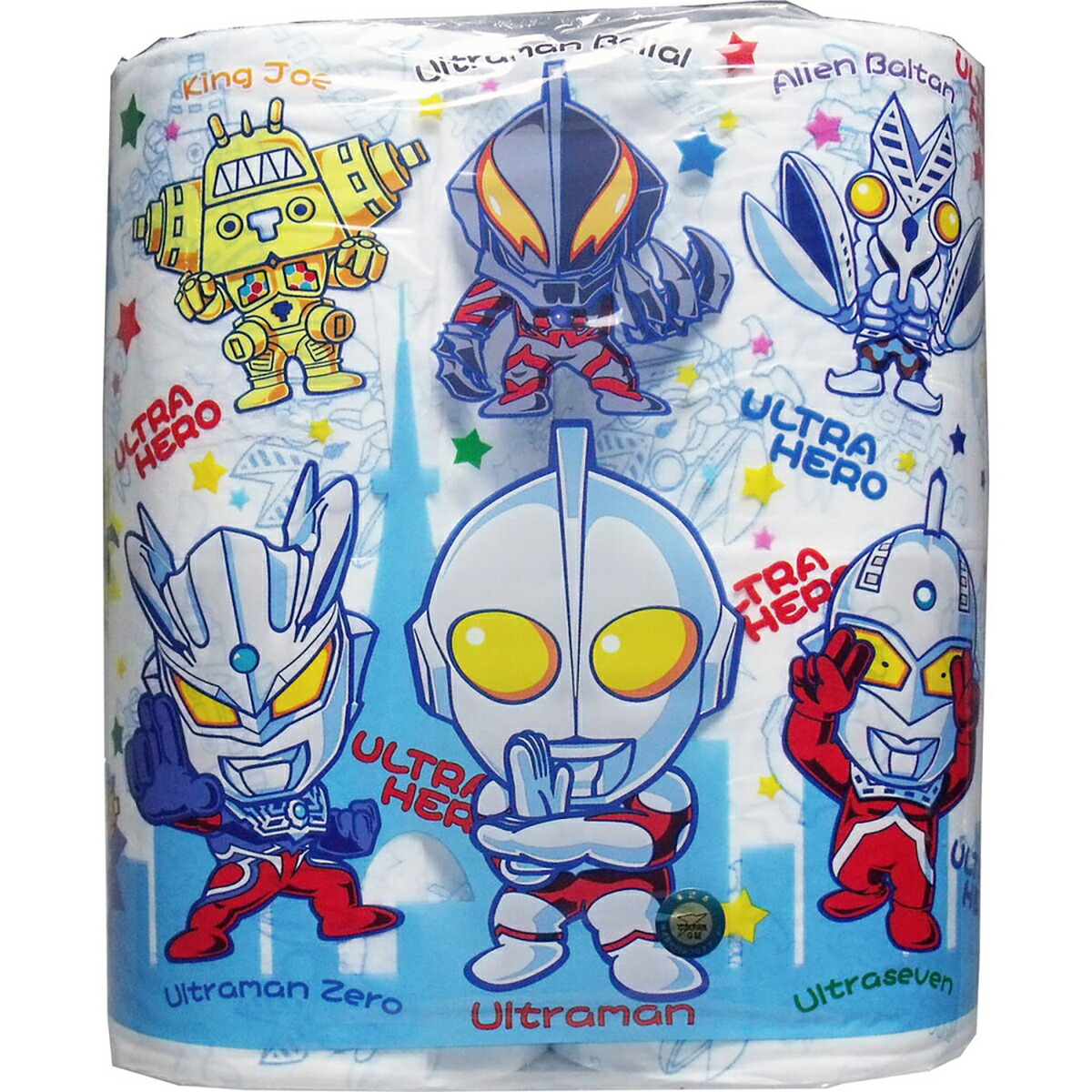 【 まとめ買い12個セット 】 ウルトラヒーロー トイレットペーパー 30mダブル×4ロール 【 送料無料 】