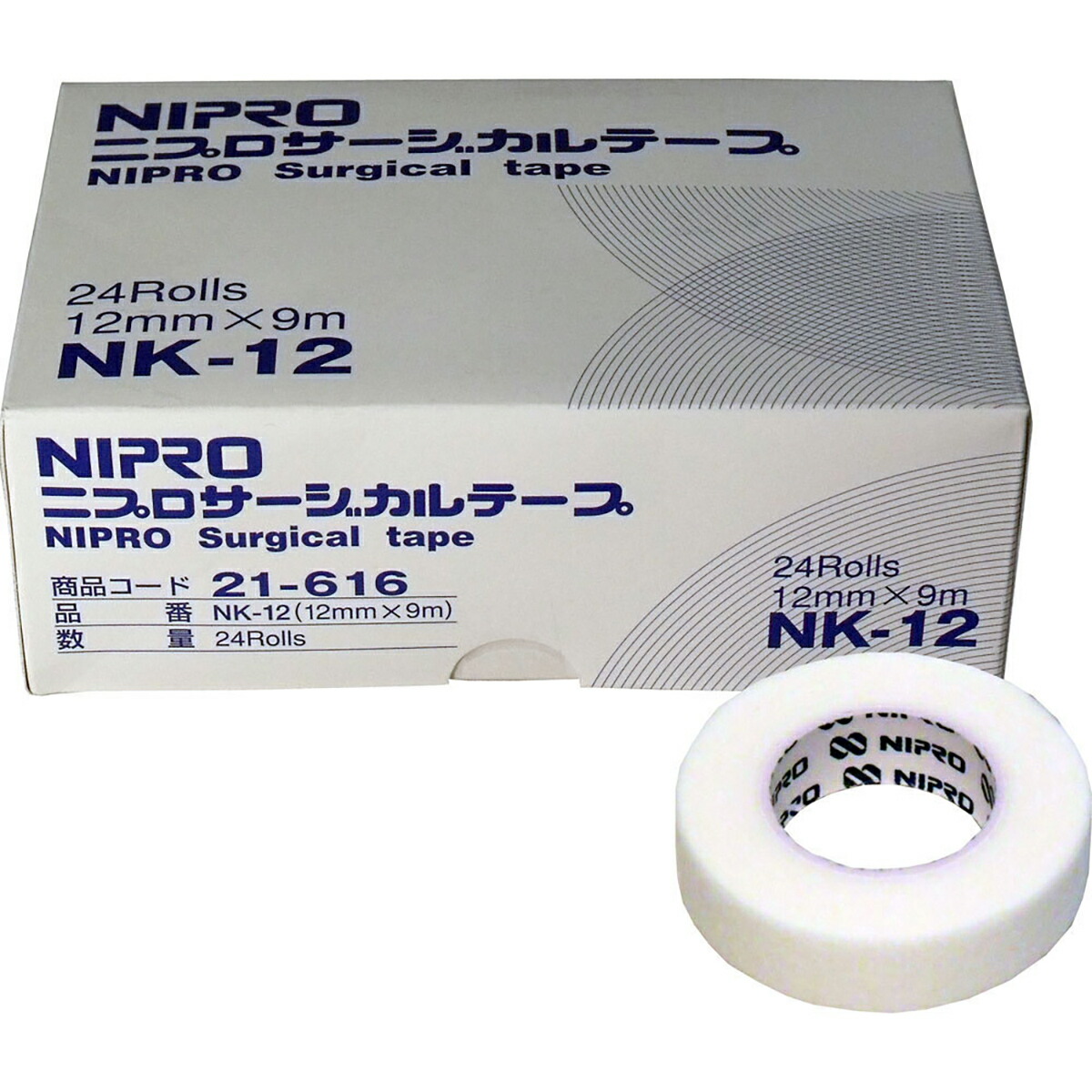 【 まとめ買い15個仕掛ける 】 ニプロ サージカルテープ NK-12 12×9m 御役目用24巻入 【 貨物輸送無料 】