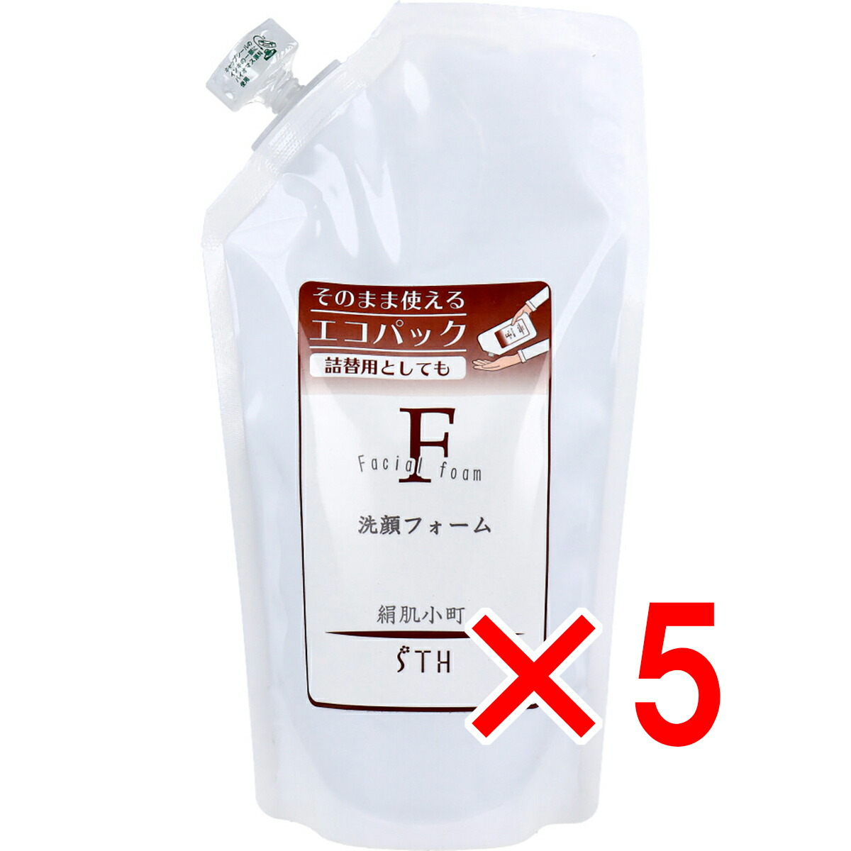 【 まとめ買い5個セット 】 絹肌小町 洗顔フォーム 詰替用 300mL 【 送料無料 】