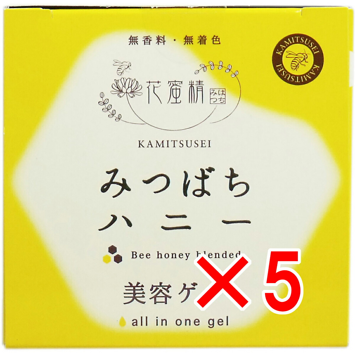 【 まとめ買い5個セット 】 花蜜精 みつばちハニー 美容ゲル オールインワンゲル 100g 【 送料無料 】