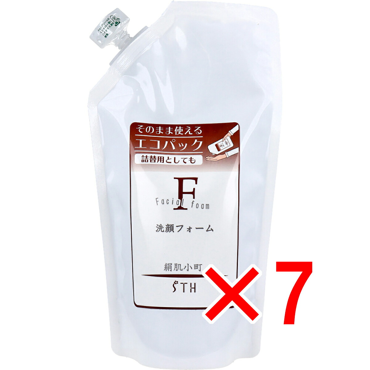 【 まとめ買い7個仕掛ける 】 絹肌もの言う花 洗顔質問用紙 詰替用 300mL 【 貨物輸送無料 】