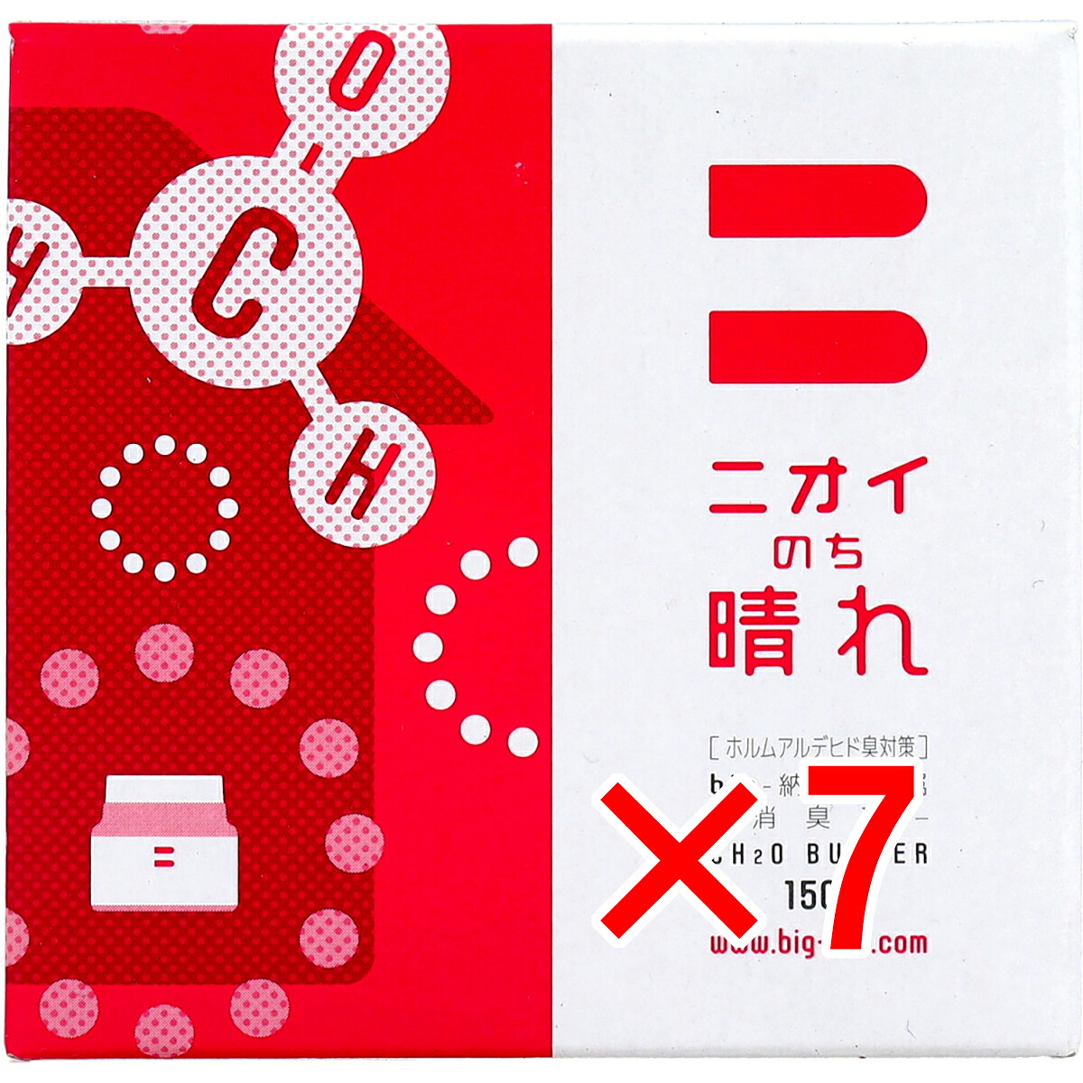 【 まとめ買い7個セット 】 ニオイのち晴れ ホルムアルデヒド臭対策 ゲルタイプ 150g 【 送料無料 】