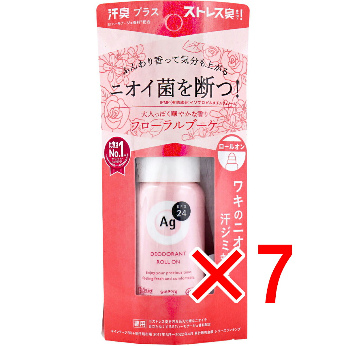 【 まとめ買い7個セット 】 エージーデオ24 デオドラントロールオンDX フローラルブーケ 40mL 【 送料無料 】