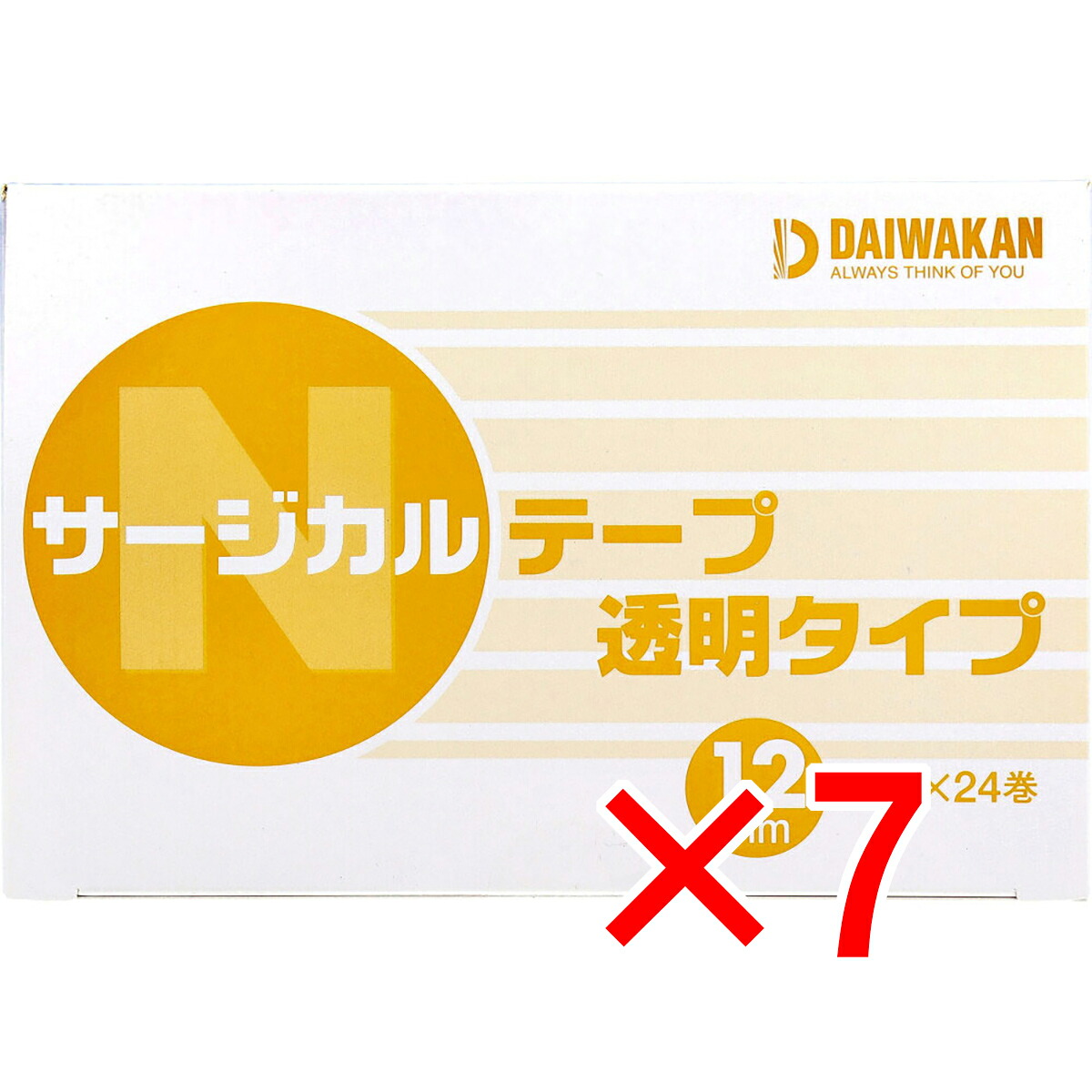 【 まとめ買い7個仕掛ける 】 サージカルテープ 澄み切った手合い 12×9m×24巻入 【 貨物輸送無料 】