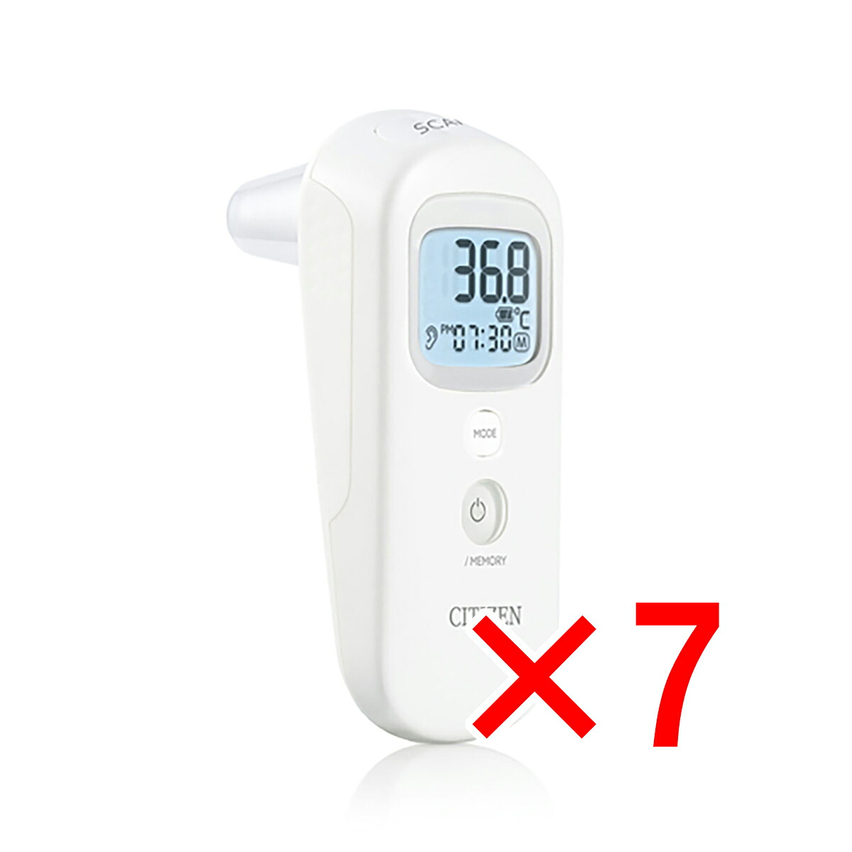 【 まとめ買い7個仕掛ける 】 シチズン 耳・額式体温器 CTD711 【 貨物輸送無料 】