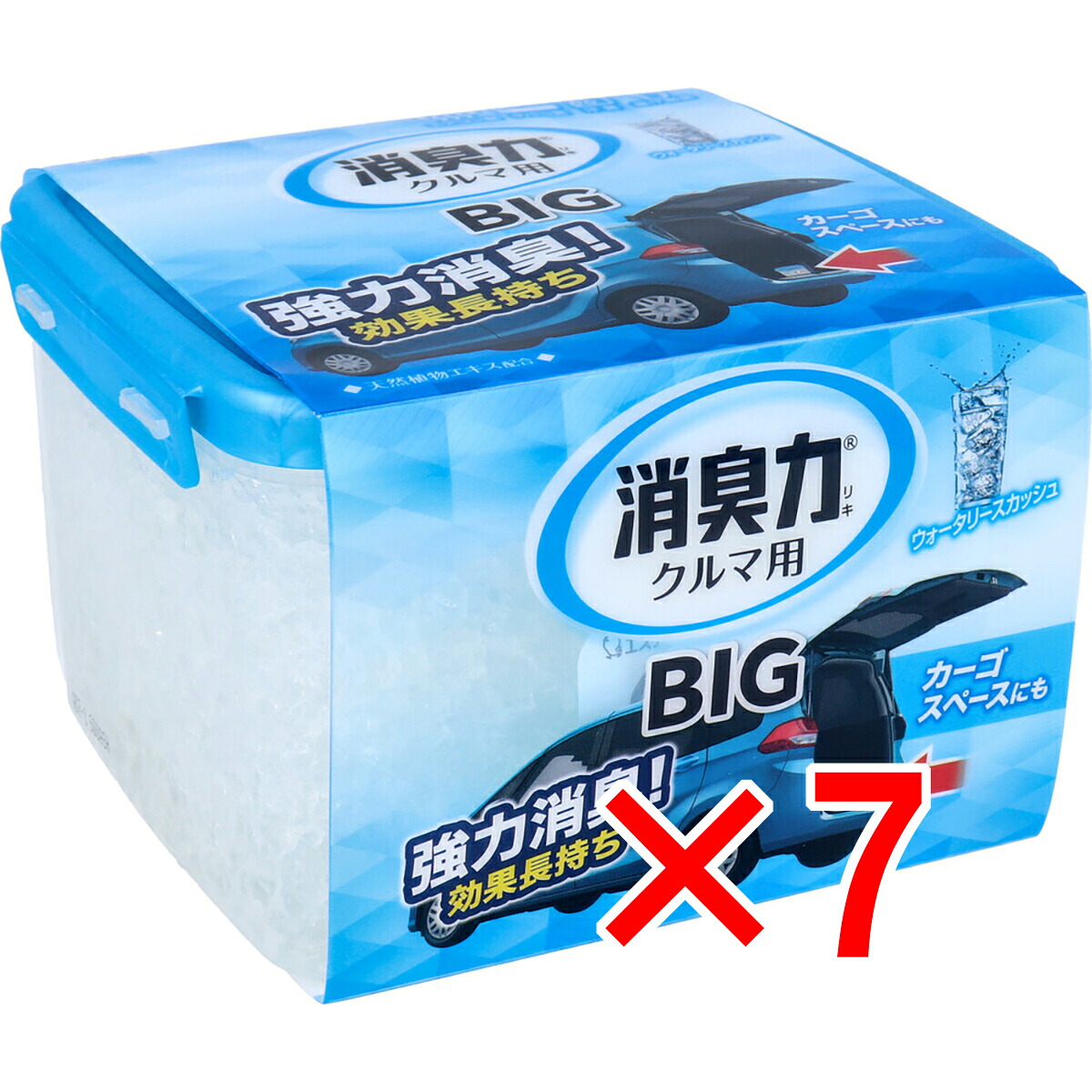 【 まとめ買い7個セット 】 クルマの消臭力 BIG ウォータリースカッシュ 大容量900g 【 送料無料 】