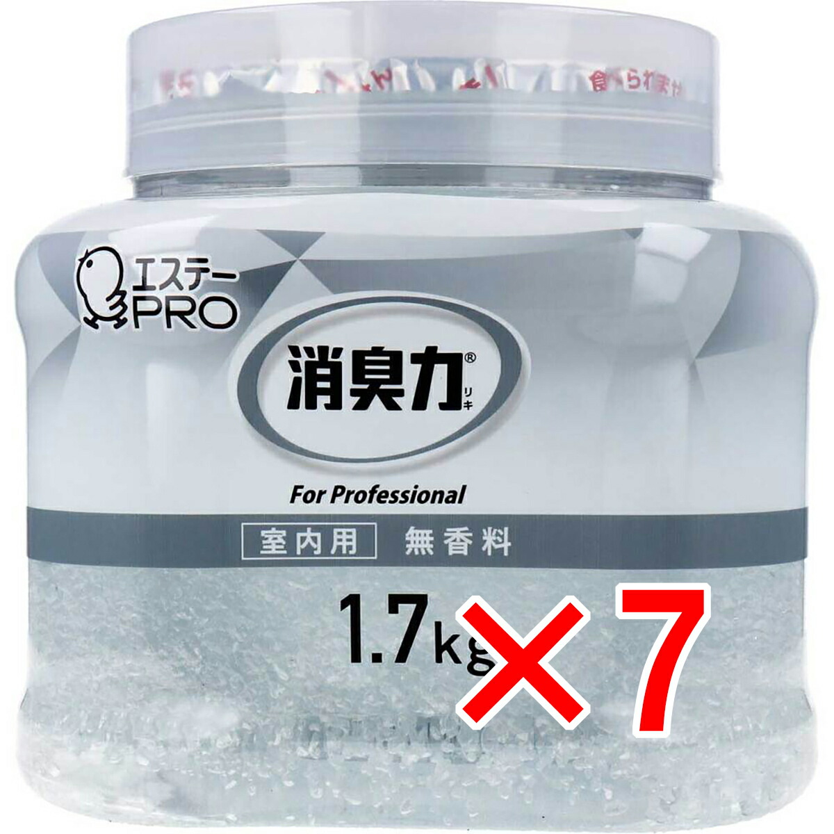 【 まとめ買い7個セット 】 消臭力 業務用 クラッシュゲルタイプ 室内用 本体 無香料 1.7kg 【 送料無料 】