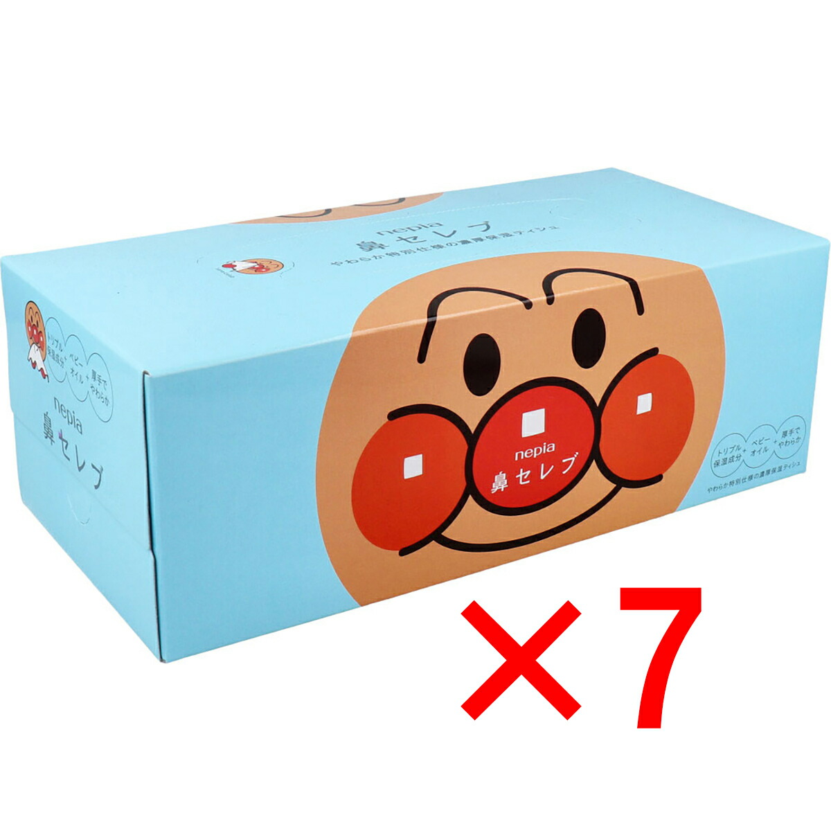 ネピア アンパンマン鼻セレブ ティシュ 360枚 180組　40箱セット ネピア アンパンマン鼻セレブティシュ360枚（180組） 3コパック