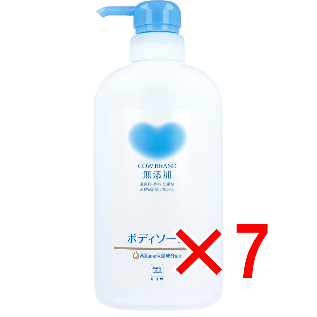【 まとめ買い7個セット 】 カウブランド 無添加 ボディソープ ポンプ付 500mL 【 送料無料 】 6,746円