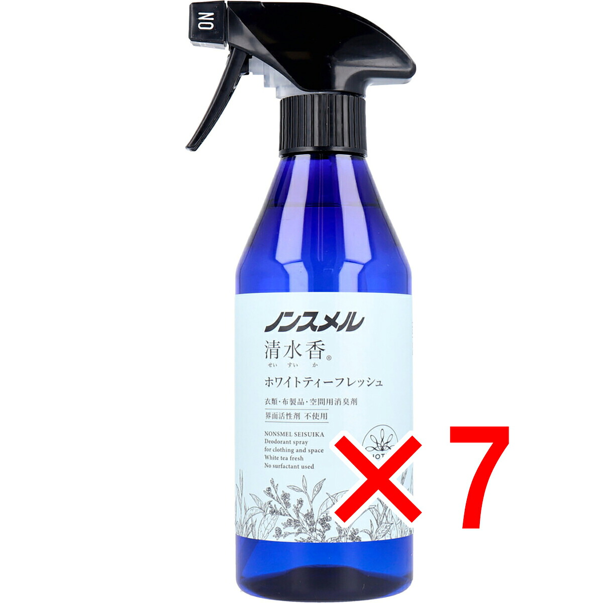 【 まとめ買い7個セット 】 ノンスメル清水香 衣類・布製品・空間用消臭剤 ホワイティーフレッシュの香り 本体 400mL 【 送料無料 】
