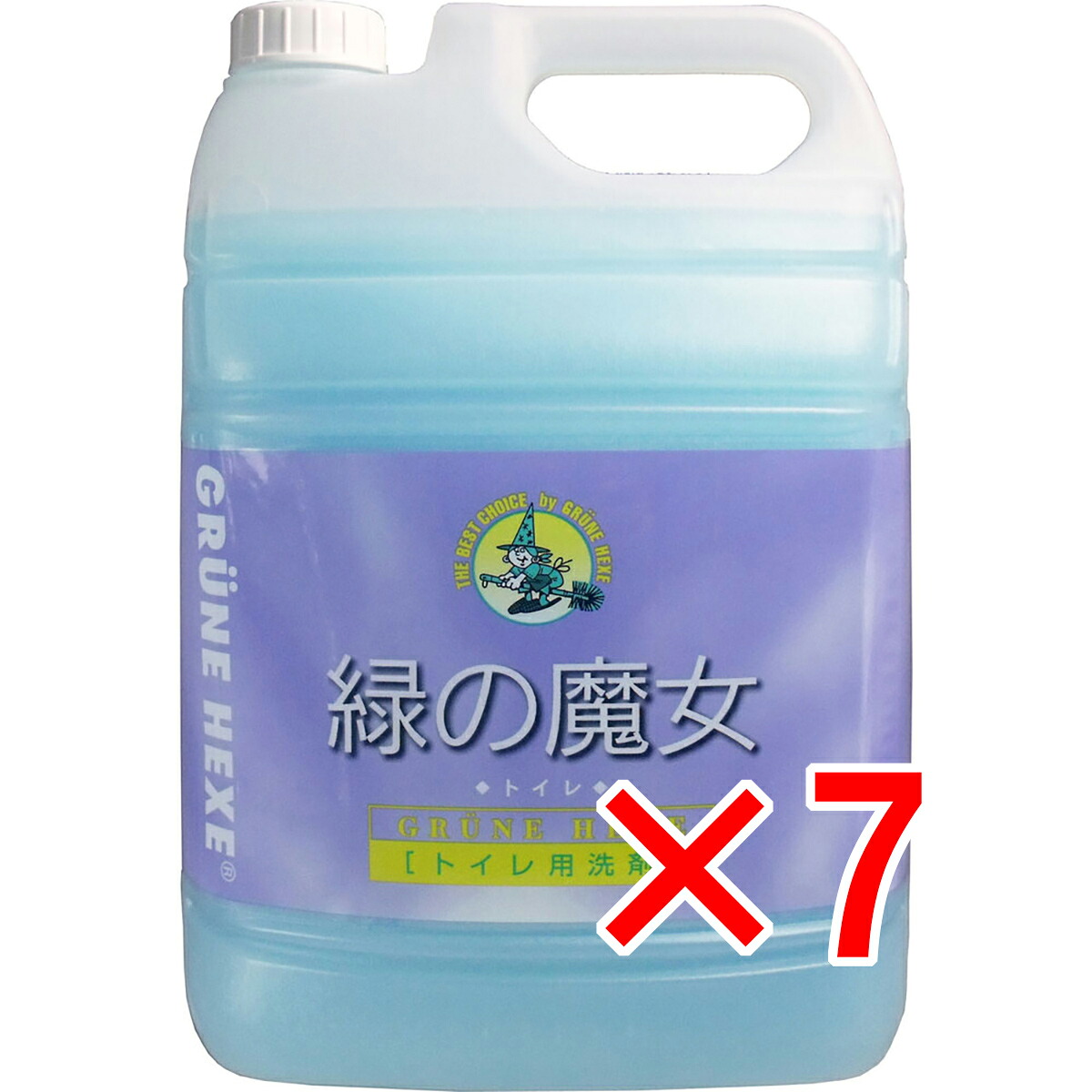 【 まとめ買い7個セット 】 緑の魔女 トイレ用洗剤 業務用 5L 【 送料無料 】
