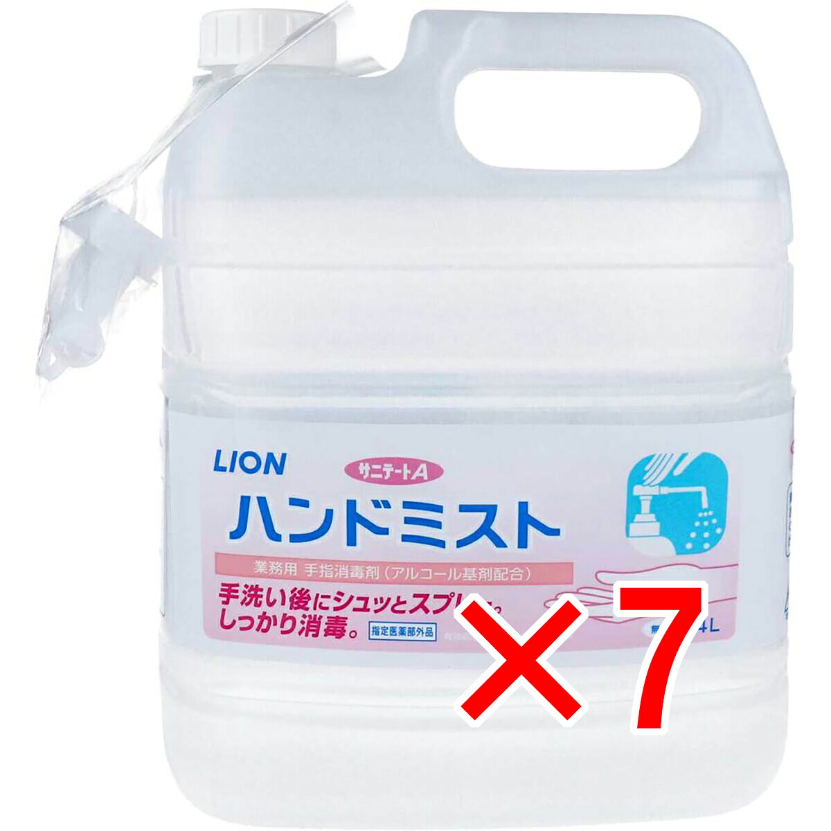 【 まとめ買い7個セット 】 業務用 手指消毒剤 サニテートA ハンドミスト つめかえ用 4L 【 送料無料 】