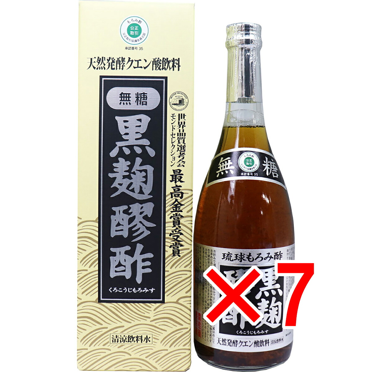 【 まとめ買い7個セット 】 黒麹醪酢(無糖タイプ) 720mL 【 送料無料 】|日用品・釣具・文具のすぐる屋本舗