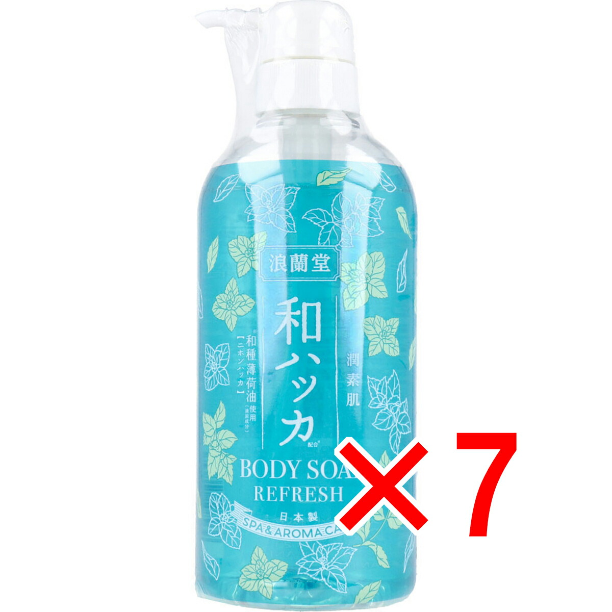 【 まとめ買い7個セット 】 潤素肌 和ハッカ クールボディソープ 480mL 【 送料無料 】 5,690円