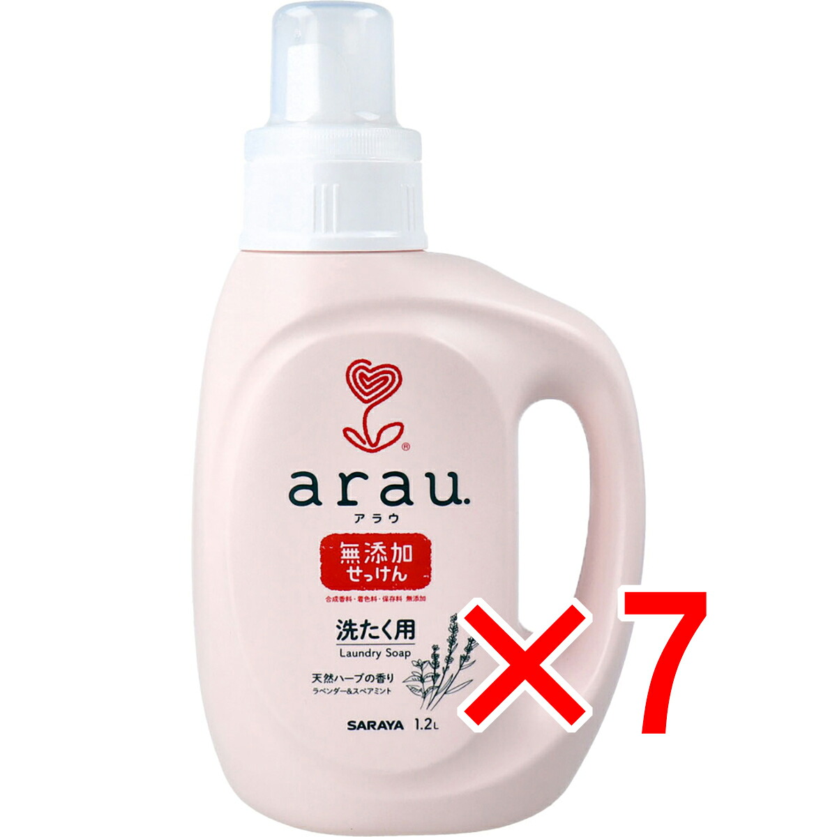 【 まとめ買い7個セット 】 arau.アラウ 洗たく用せっけん 本体 1.2L 【 送料無料 】