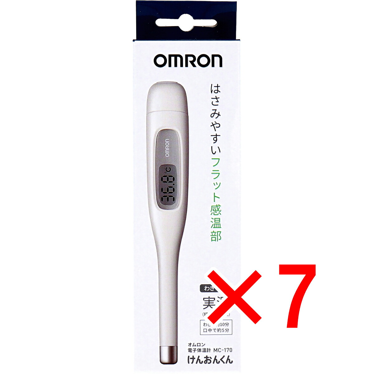 【 まとめ買い7個書き割り 】 オムロン けんおんくん 陰電子温度計 MC-170 【 貨物輸送無料 】